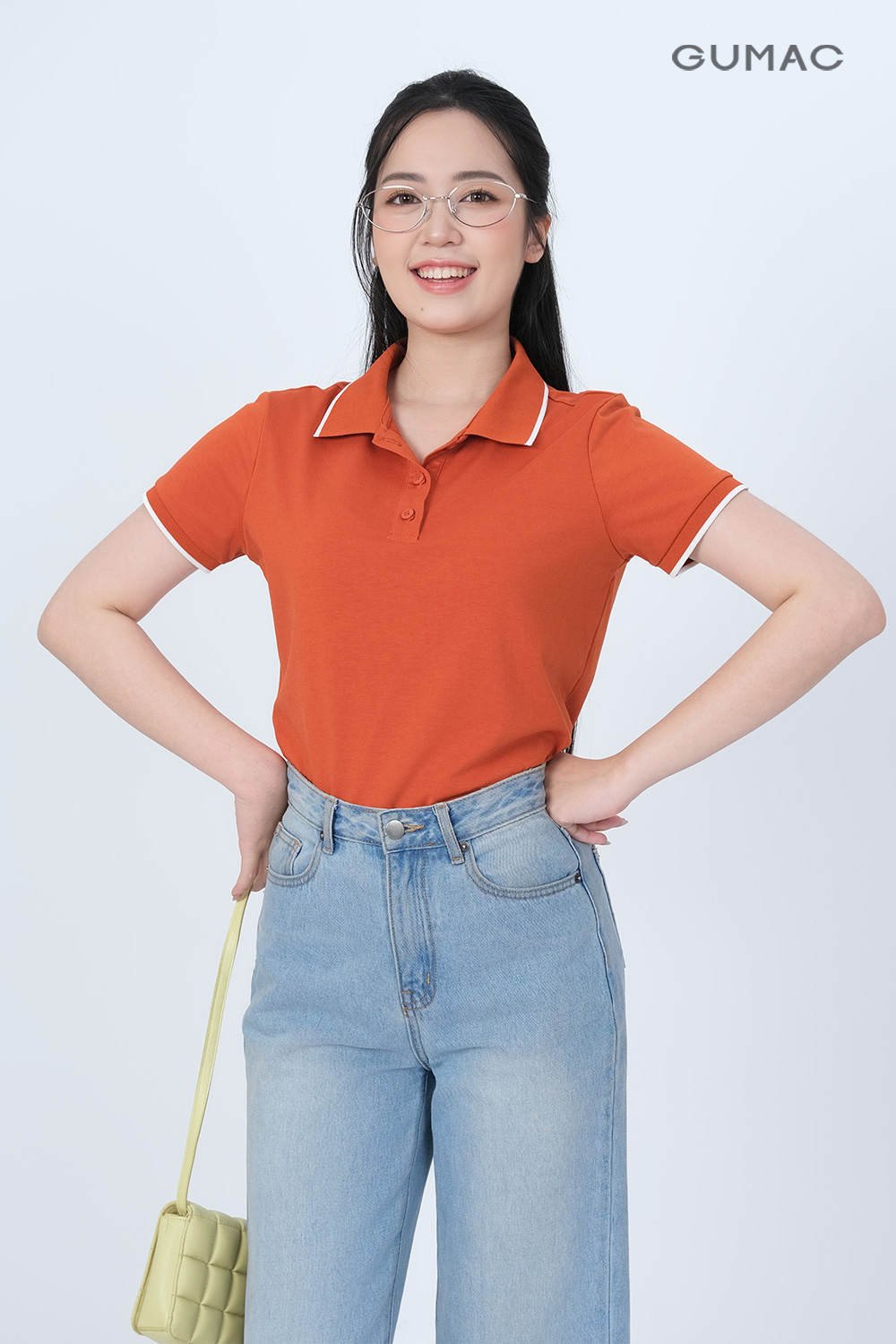 Quần denim thêu