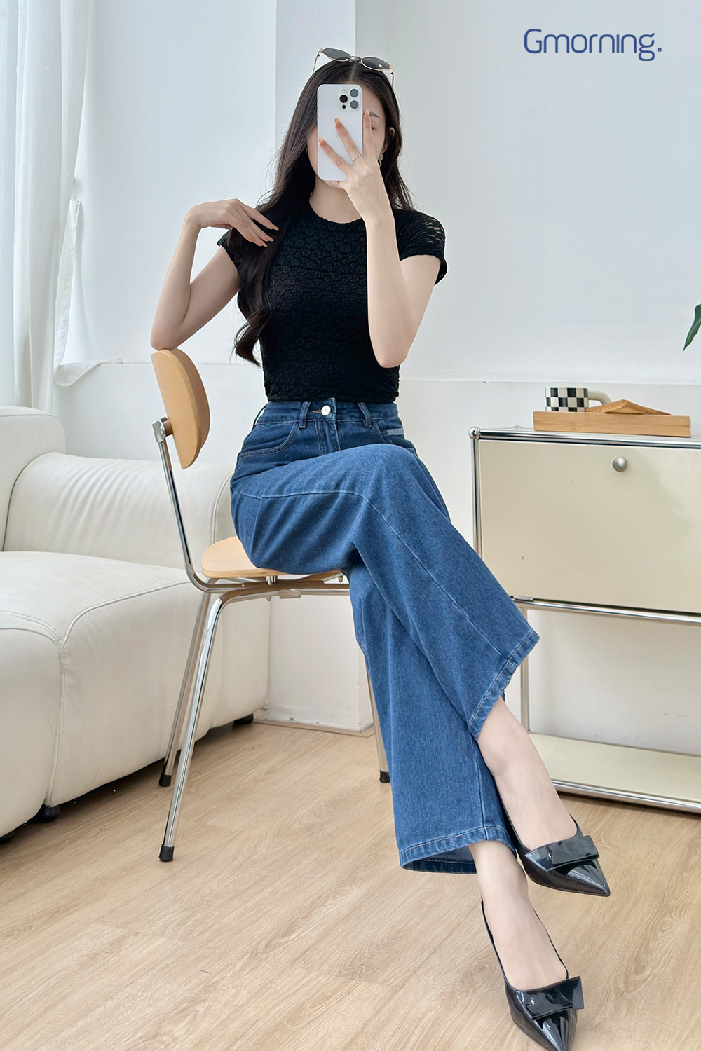 Quần jeans suông