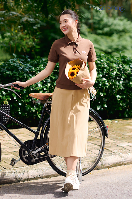 Chân váy midi kiểu