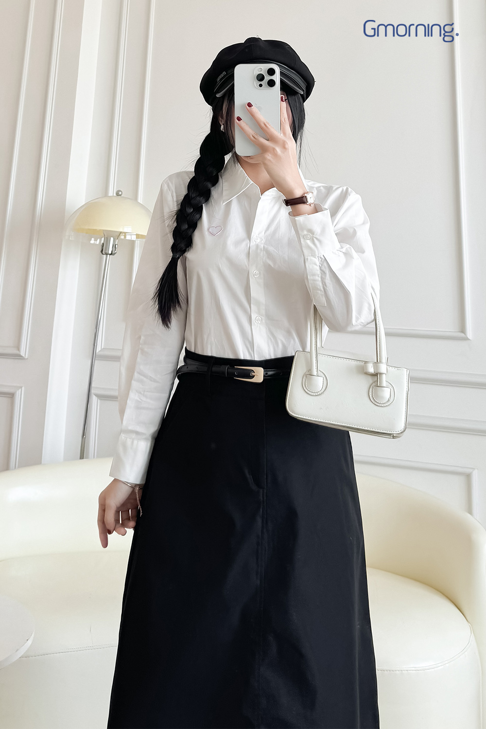 Chân váy midi kiểu