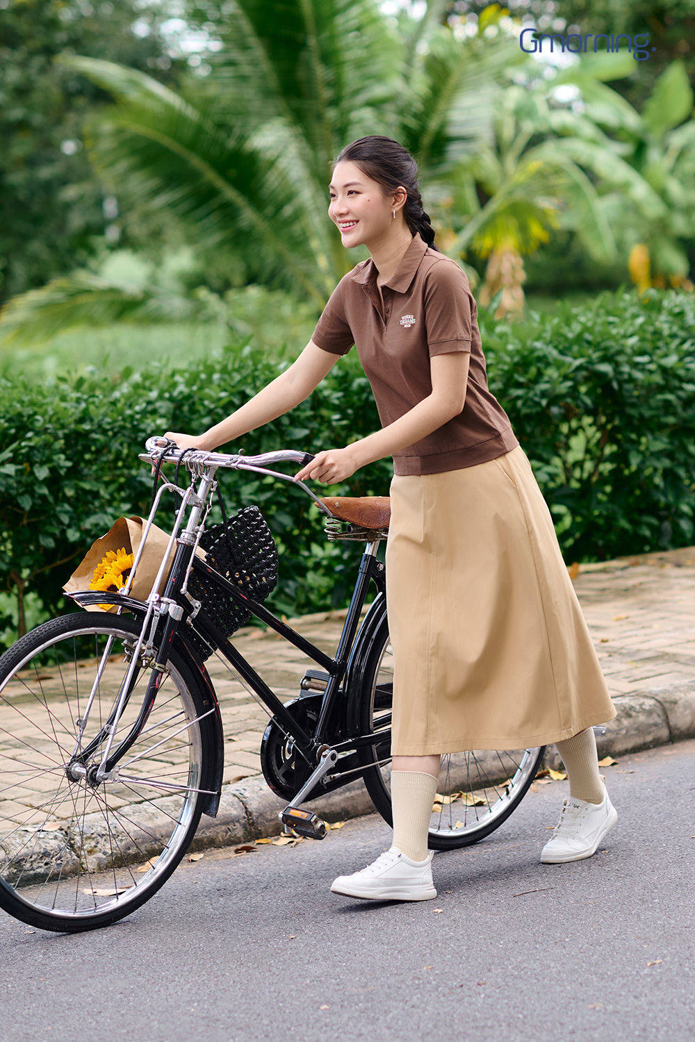 Chân váy midi kiểu