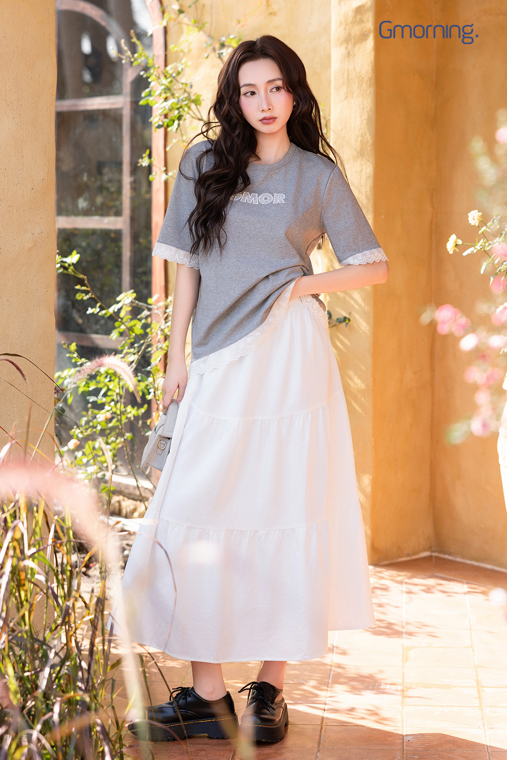 Chân váy tầng xoè