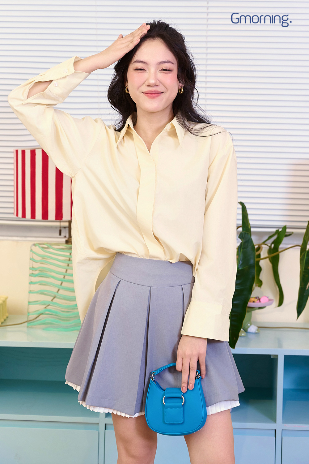 Chân váy tầng xếp ly