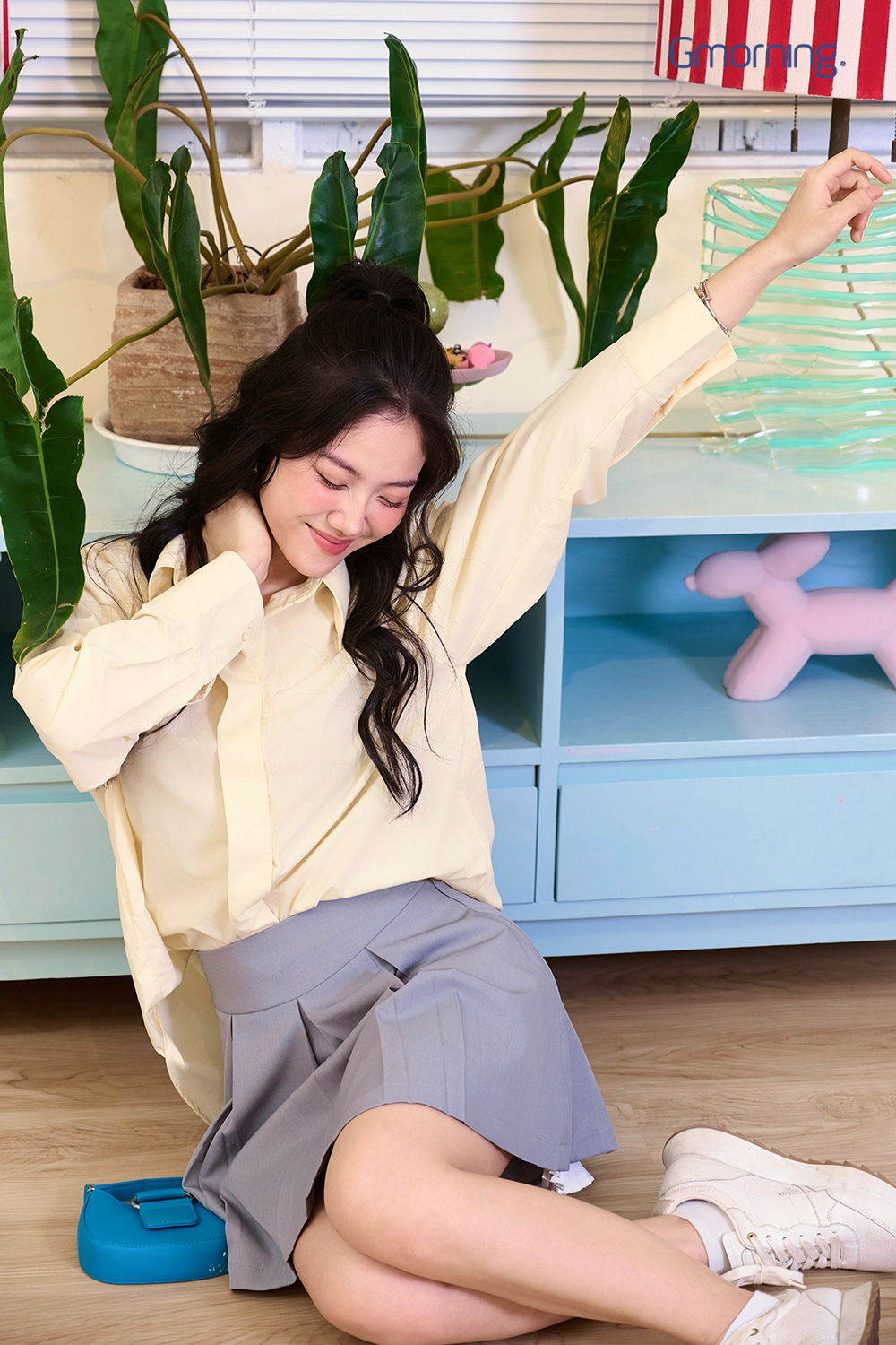 Chân váy tầng xếp ly