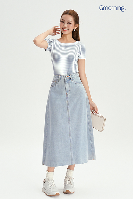 Chân váy denim