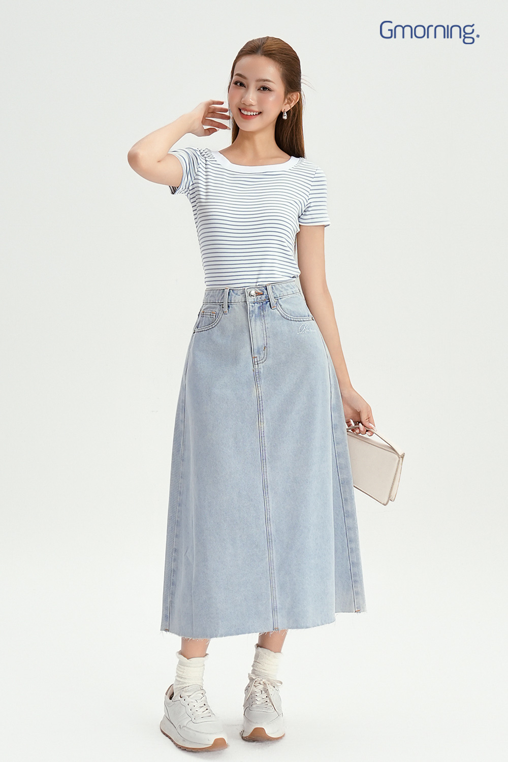 Chân váy denim