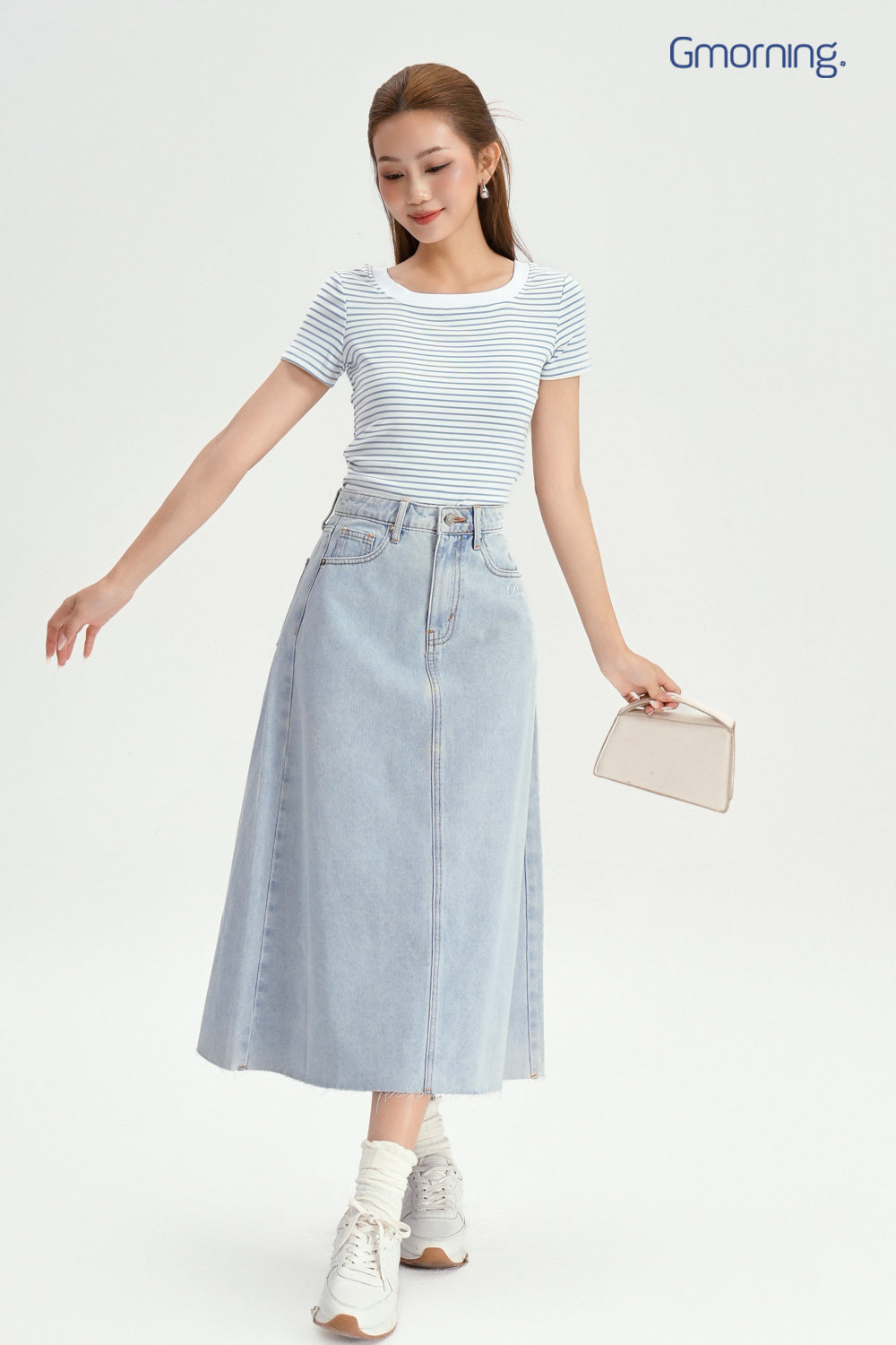 Chân váy denim