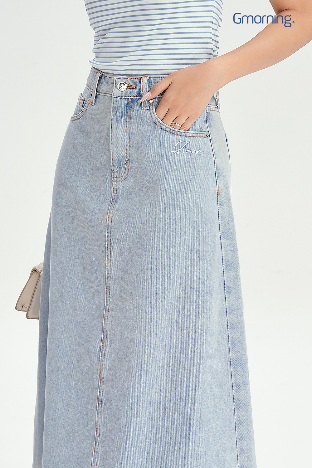 Chân váy denim
