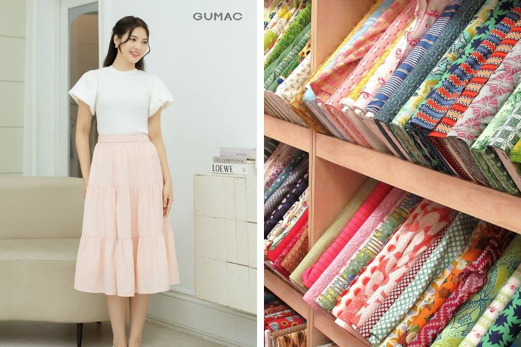 Họa tiết váy khi đi Văn Miếu