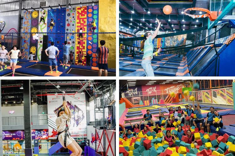 Đi chơi 1/6 tại khu vui chơi Jump Arena Đi chơi 1/6 tại khu vui chơi Jump Arena