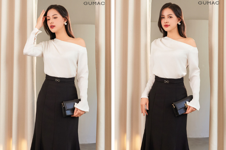 áo lệch vai cho người vai to