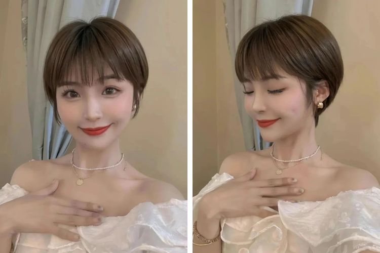 toc bob cho nang mat vuong tron