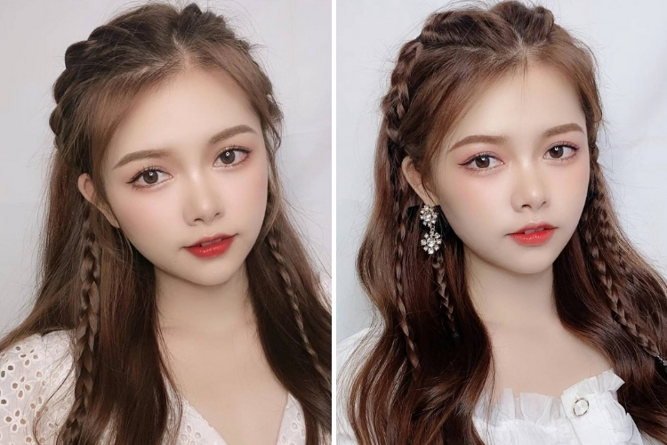 toc di tiec tet nua dau