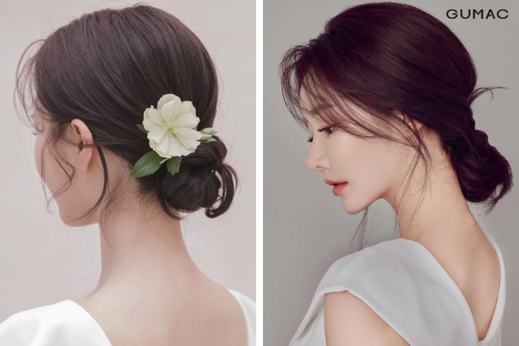 kieu toc đi đam cuoi sang trong style han quoc