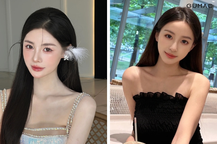 kieu toc duoi thang đon gian thoi thuong