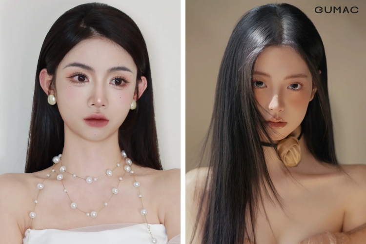 kieu toc duoi thang đon gian thoi thuong