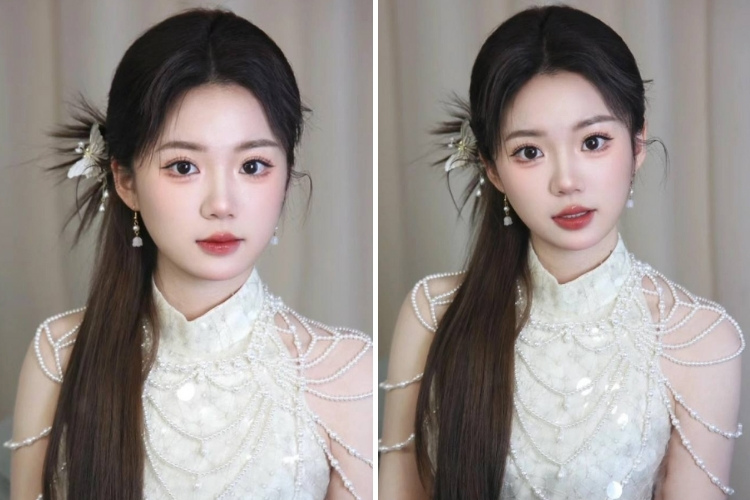 kieu toc douyin cho nu di tiec