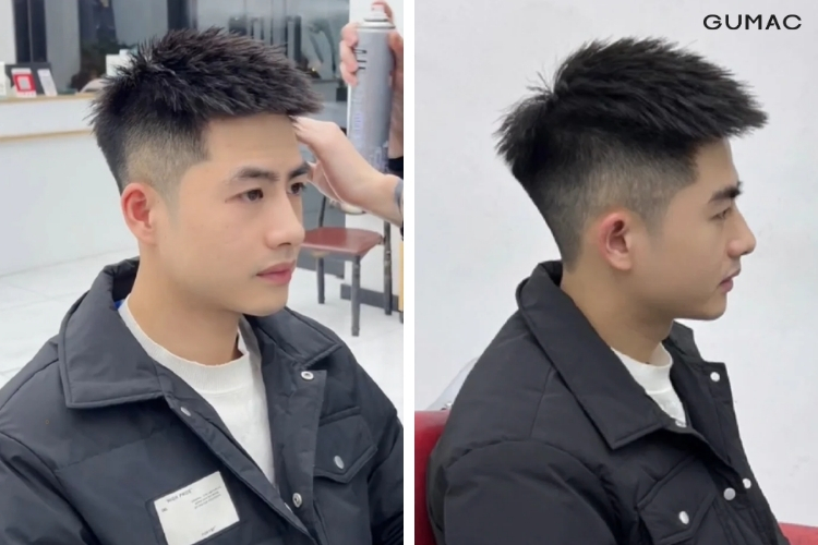 cac mau toc french crop tia gon