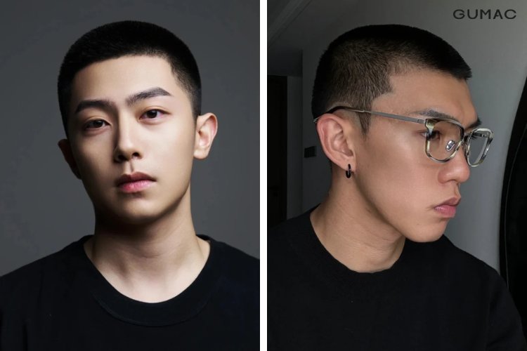 kieu toc nam dau dinh manh me