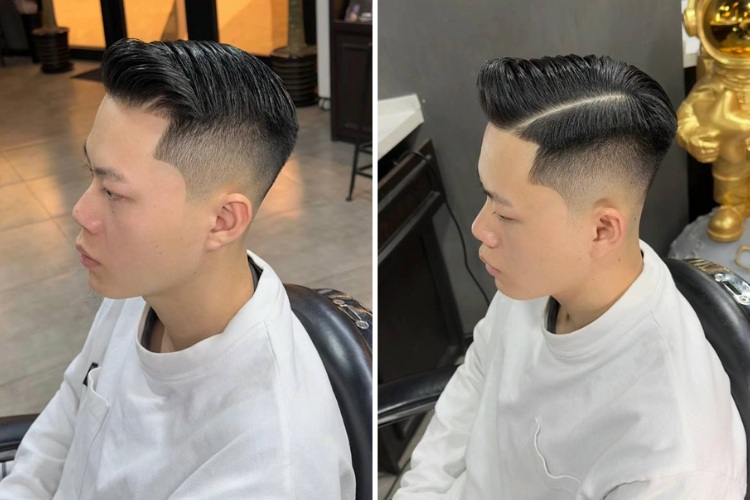 toc nam ngan dep ngau Side Swept