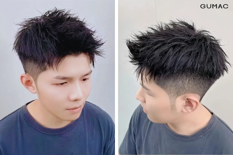 kieu textured crop đon gian