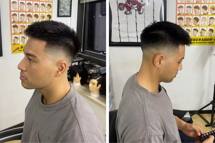 temple fade kieu toc ngan nam don gian