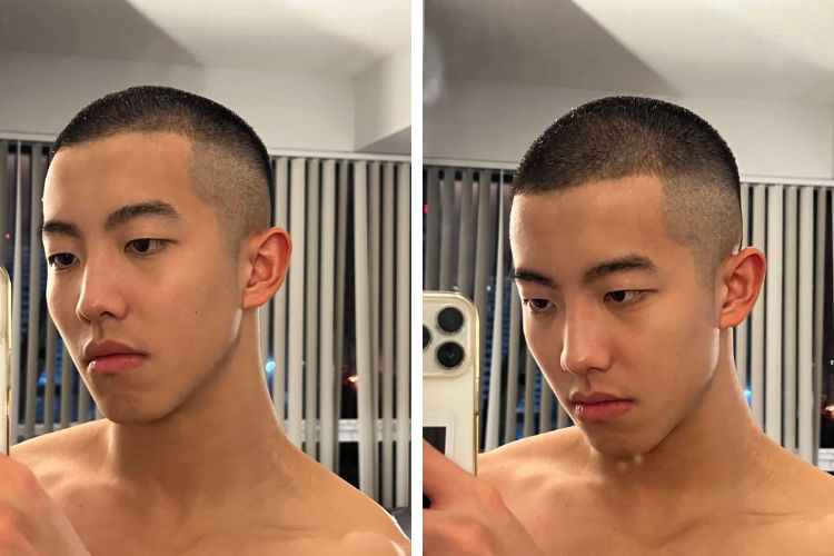 kieu toc nam dau dinh