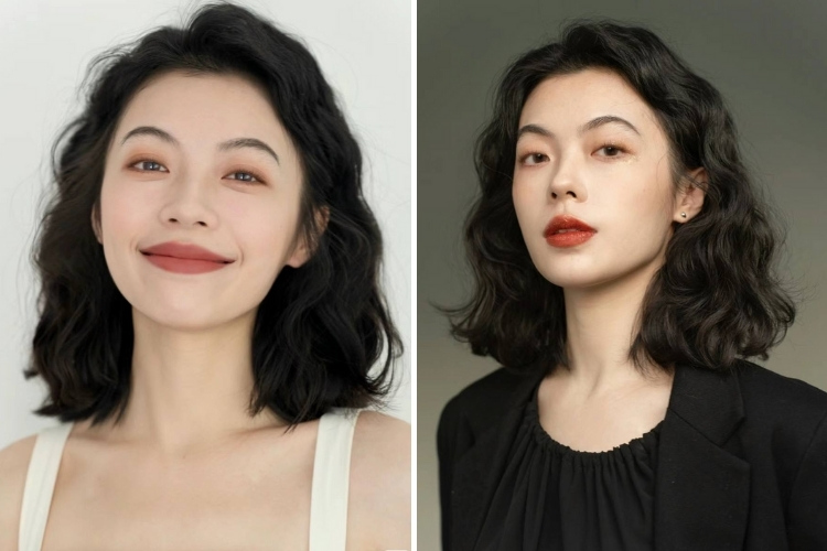 mau toc uon ngan song loi