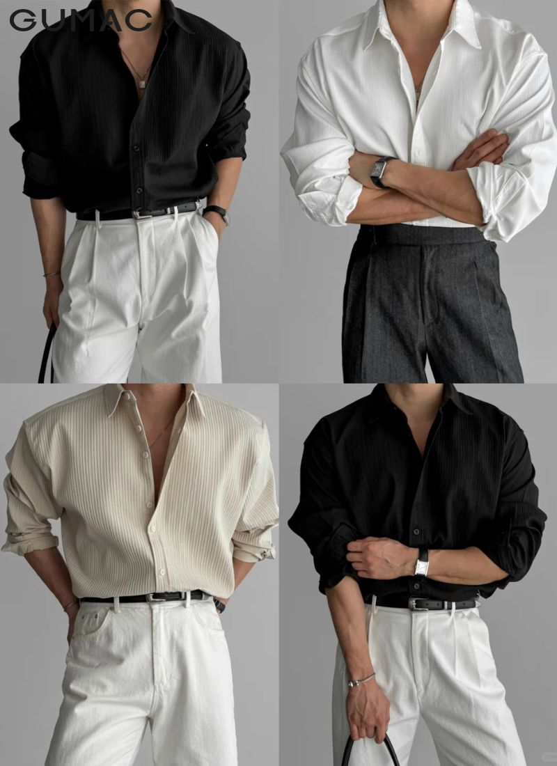 kinh nghiem mua ao so mi nam