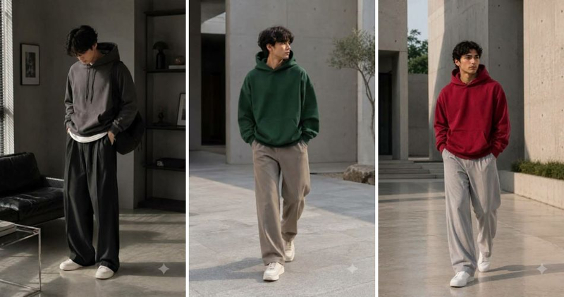 Kiểu dáng rộng rãi của set đồ này mang đến sự thoải mái tối đa khi dạo phố hay vui chơi ngoài trời