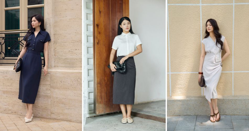 Phong cách gọn gàng, thanh lịch này đặc biệt phù hợp cho những buổi trò chuyện tại quán cà phê