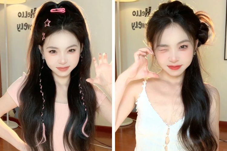 cach nhan co gai co khuon biet mat to