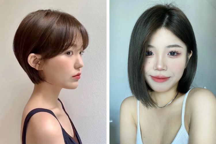 kieu toc bob thang mot ben cho co gai mat to