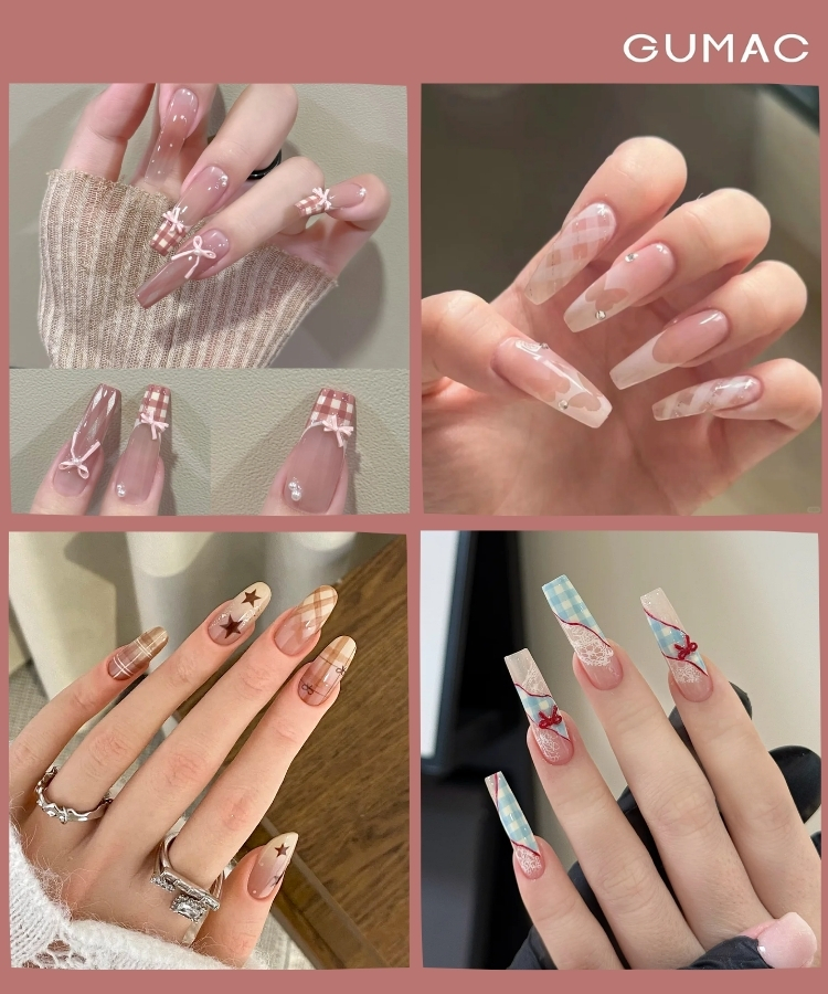 mau nail dai caro kieu han