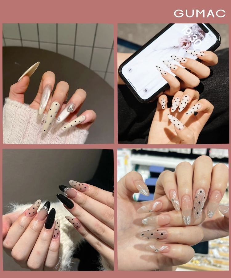 mau nail dai cham bi de thuong