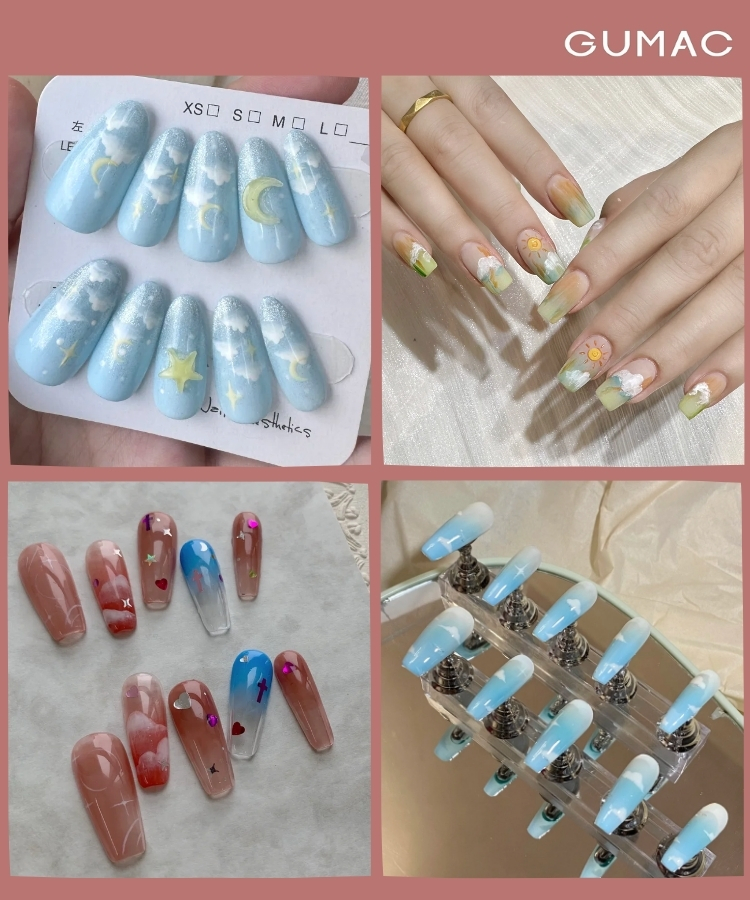 mau nail dai dam may de thuong