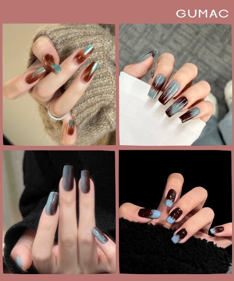 mau nail dai hai tone thoi thuong