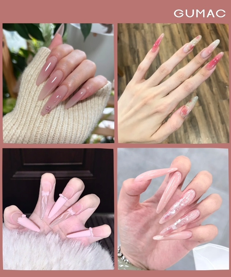 mau nail dai mau hong ngot ngao nu tinh