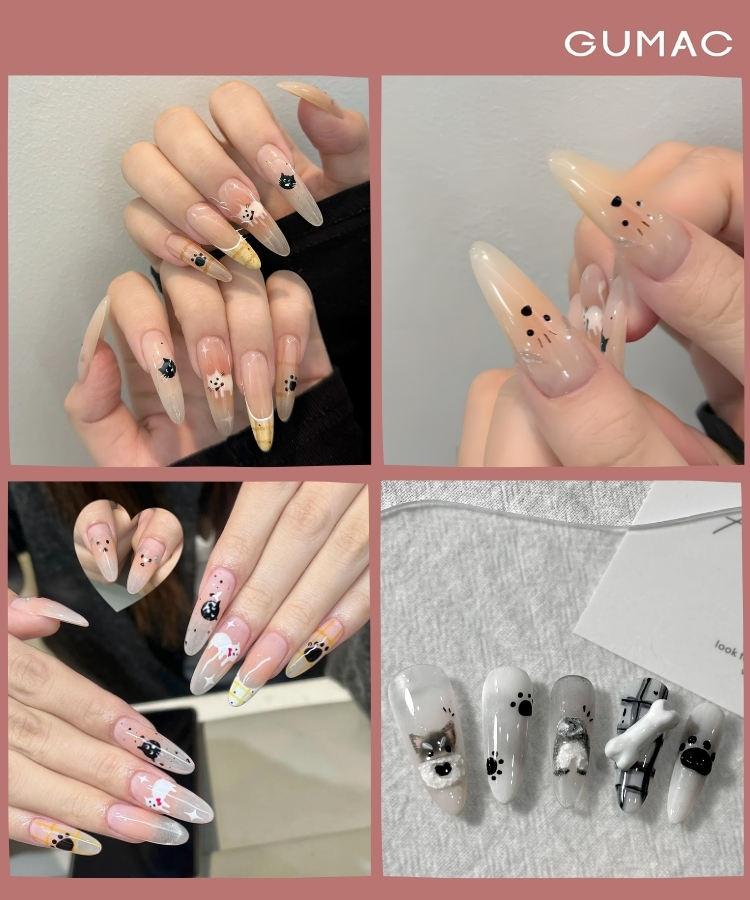 nail dai dong vat dang yeu