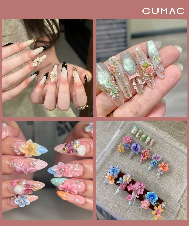 nail dai hoa noi 3d tinh xao