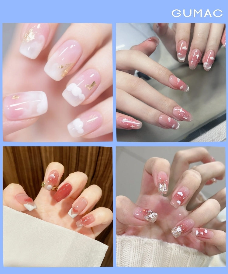 mau nail dam may dep hong