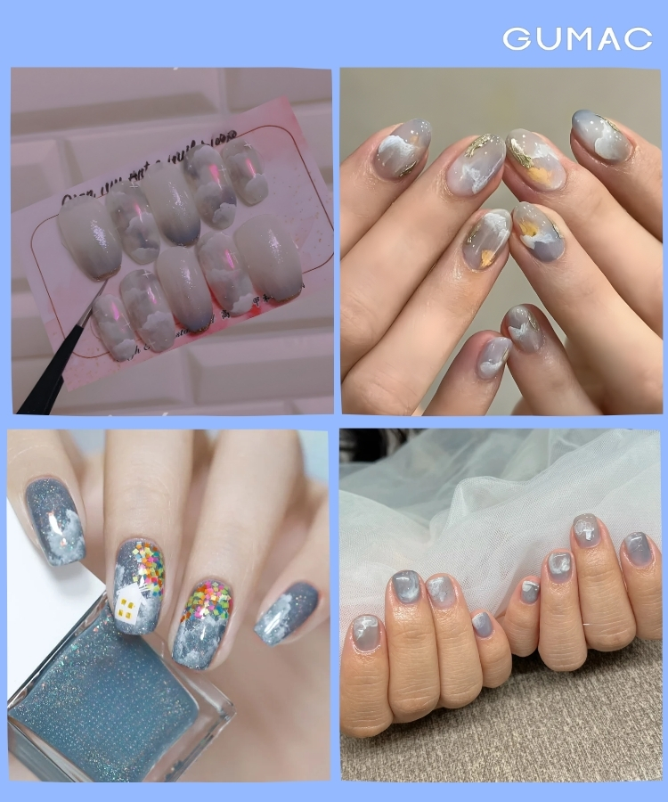 mau nail dam may mau xam