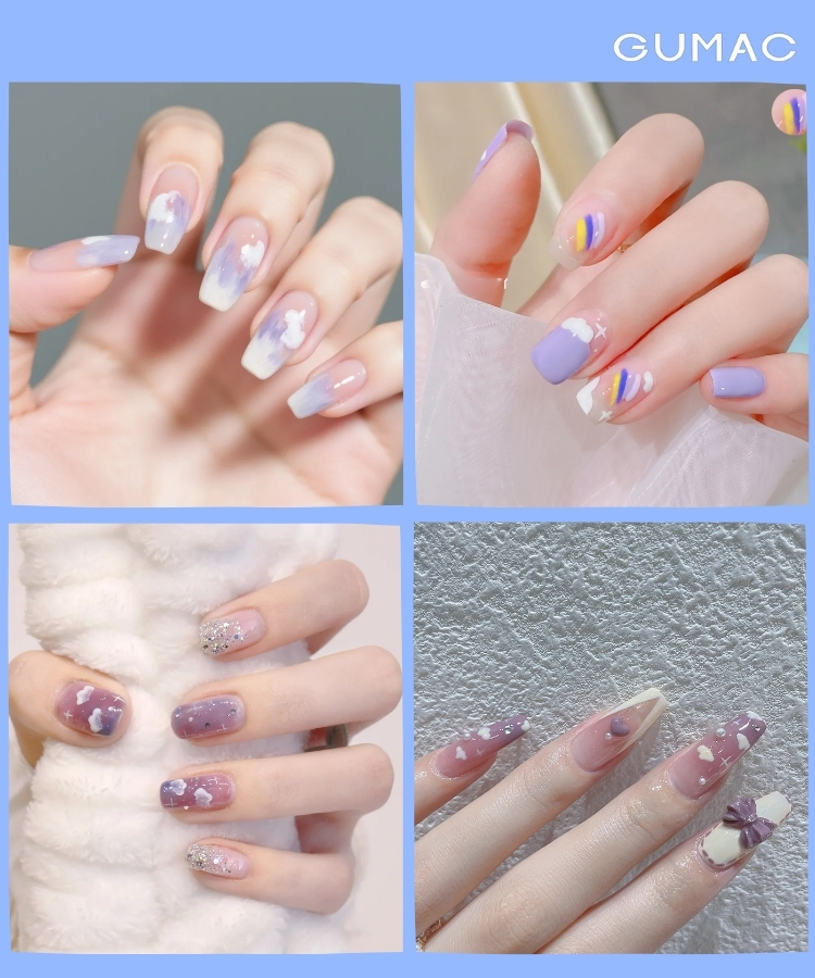 mau nail dam may tim dep