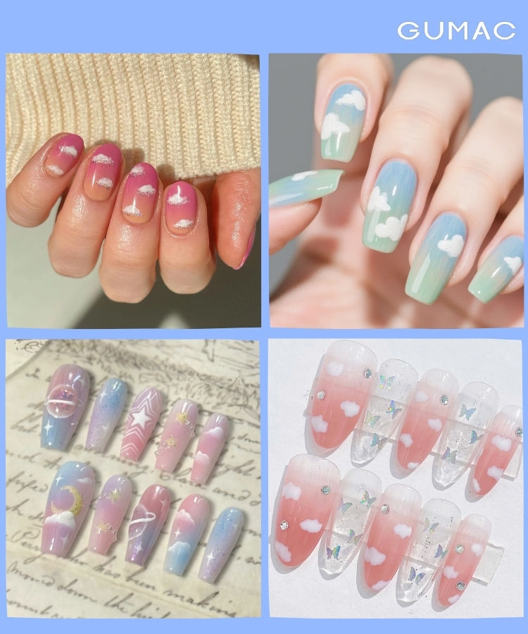 nail dam may pastel ombre