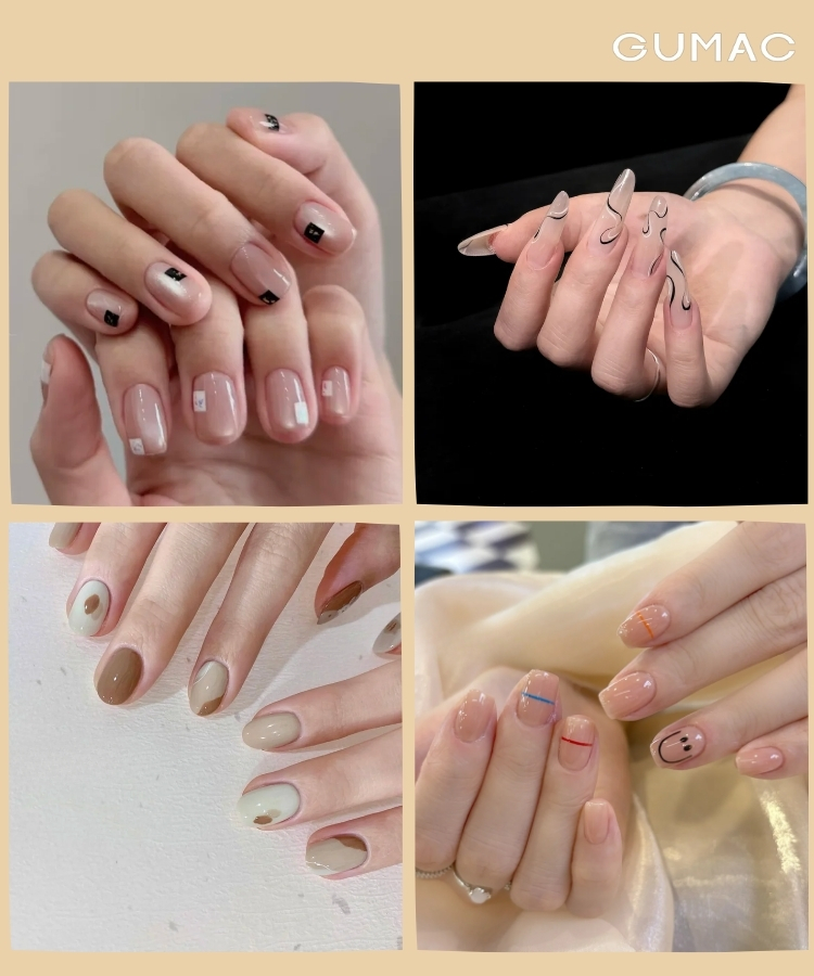 mau nail bot toi gian dep