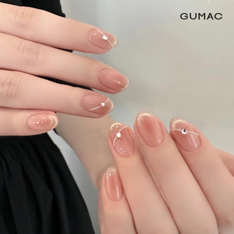 mau nail ngan nhe nhang