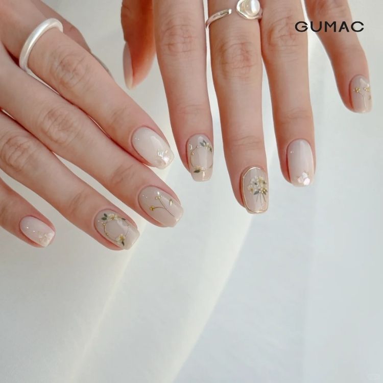 nail tay ve don gian