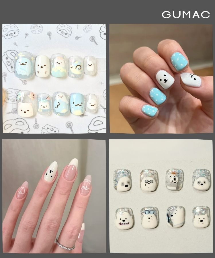 mau nail gau bac cuc