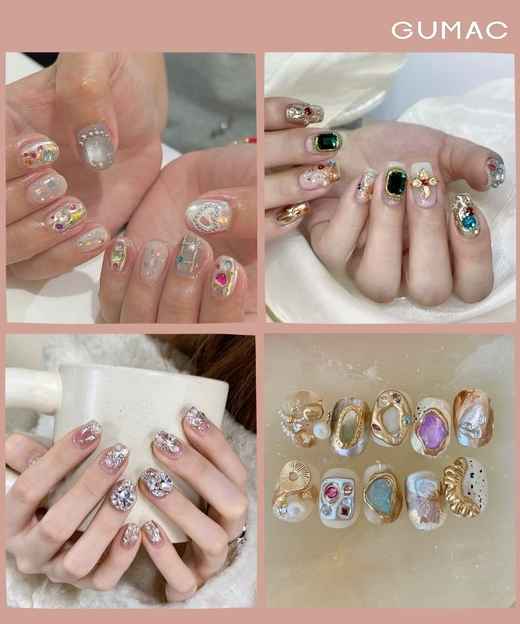 nail han quoc dinh da sang trong