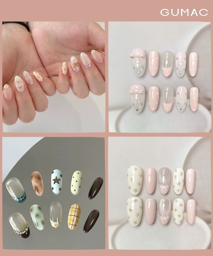 nhung mau nail dep don gian